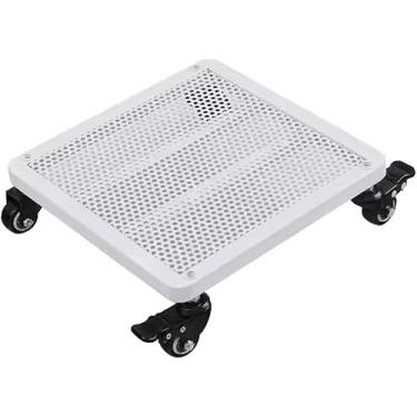 Imagem de Carrinho De Plantas Com Rodas, Suporte Para Plantas Bandejas De Plantas De Barril De Água Interno Para Vasos, Carrinho De Plantas Rolante Base Móvel Roda Universal Carrinho D, White, 25x25cm