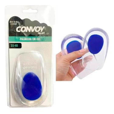 Imagem de Calcanheira Palmilha Gel Esporão Ortopédica Calcâneo Silicone (35-40)