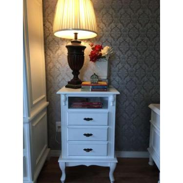 Imagem de Mesa de Cabeceira com 03 Gavetas + Nicho Pés Luiz XV - 1047 - Meyer, (