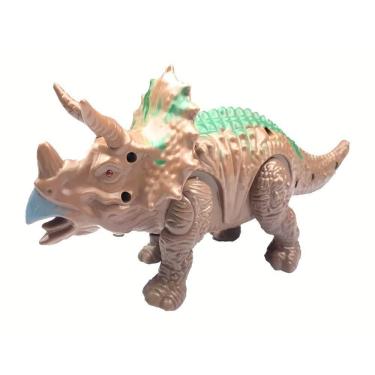 Imagem de Brinquedo Dinossauro Triceratops Com Som Luz E Movimento 23cm