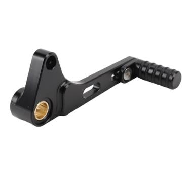 Imagem de Naroote Alavanca de Mudança de Marchas de Motocicleta, Anti Slip Slip Aprimorou Grip Aluminium Loy Motorcycle Shifter Lever (Preto)