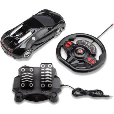 Imagem de Carrinho com Volante e Pedal Racing Control Midnight Preto Multikids