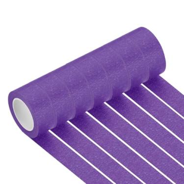 Imagem de PATIKIL Fita adesiva roxa 2,5 cm x 14 m, 7 rolos com código de cores, etiquetagem, fita para pintores de arte, artesanato, pintura de parede, organização de laboratório de ciências