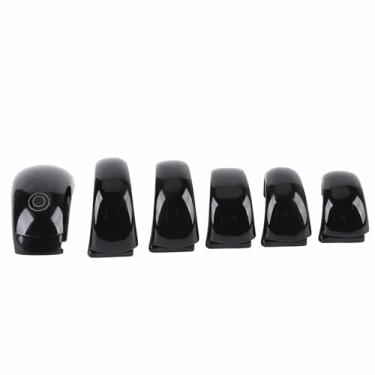 Imagem de Asixxsix Contador eletrônico de dedos, número de 6 dígitos e visor digital eletrônico LCD, à prova d'água IP68, contador de dedos para golfe, contagem de mercadorias, voltas e tricô (BLACK)