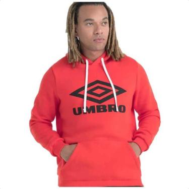 Imagem de Blusão Umbro D. Essential Unissex, Vermelho, Preto, GG