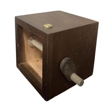 Imagem de Ｂｅｓｇａ Caixa de flip de imagens de livro de fotos Máquina de animação de fotos elegante com movimento manual para dia mães, aniversário, feriado, festa, Noz