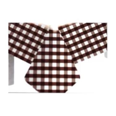 Imagem de Kit 10 Toalha De Mesa Xadrez Plástica 70x70cm Festa Junina E Decoração(Xadrez Branco/Preto,50 Unidades)