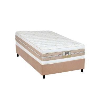 Imagem de Conjunto Box Solteiro: Colchão Molas Castor Ensacadas Silver Star Air Double + Base CRC...