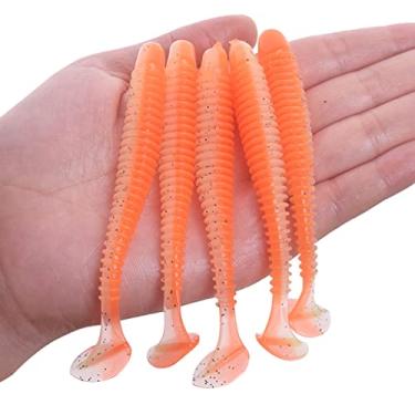 Imagem de Iscas de pesca sem-fim 5 cm 7 cm 9 cm dupla cor silicone cauda macia iscas artificiais isca de natação wobblers de baixo isca de natação