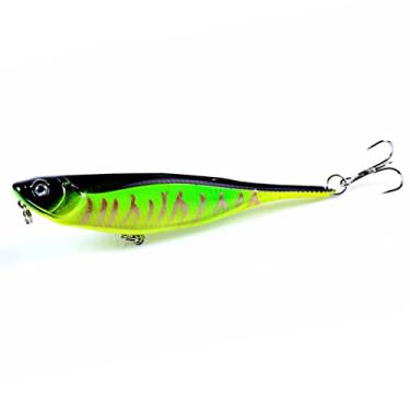 Imagem de ZZTWER Isca artificial, isca de pesca Crankbaits isca de pesca de robalo de superfície para andador de superfície wobblers artificiais