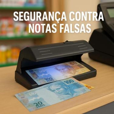 Imagem de Detector de Cédulas Falsas Notas Dinheiro Identificador Money Bivolt C