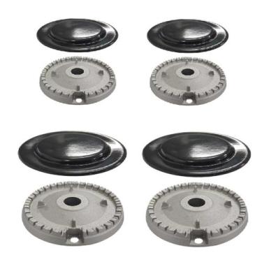 Imagem de Kit queimador + espalhador para fogão consul 4 bocas cfo4var - MDR DIS