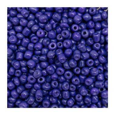 Imagem de Miçanga 6/0 Passante Perolado Vidrilho Roxo 4mm 150pçs 15g - Macall