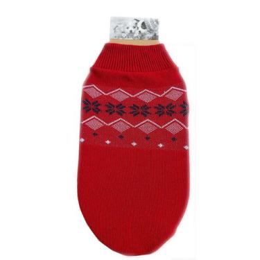 Imagem de Roupa para Pet Jacquard Medio Porte - Kowak, M, Vermelho