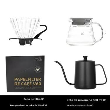Imagem de Conjunto De Café Para Viagem Com Moedor E Jarra De Gotejamento 4-8 Peç
