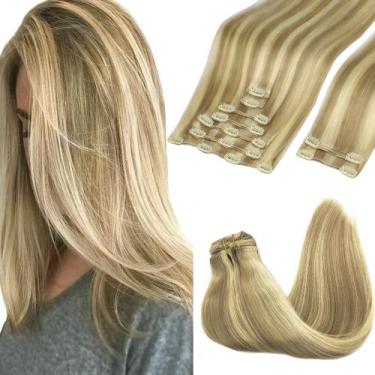 Imagem de Extensões de cabelo Clip in GOO GOO Real Human Hair 18 polegadas 150g