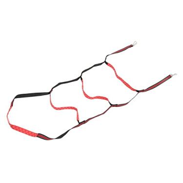 Imagem de aqxreight de Corda Marinha Resistente Com Degraus Suaves para Barcos Infláveis ​​caiaques e Canoas Design de 4 Etapas Vermelhas (Red 4 escadas)