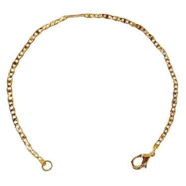 Imagem de Pulseira Elos Piastrine Estrela Masculina Folheado Ouro 18k