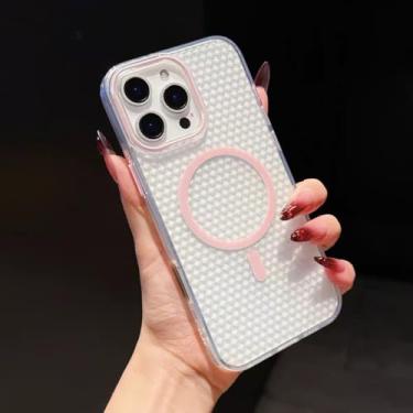 Imagem de Capa de luxo com glitter e lantejoulas brilhantes para iPhone 16 E 15 14 Plus 13 12 11 Pro Max, com cola gotejante e céu estrelado (para iPhone 16 Pro Max/rosa)