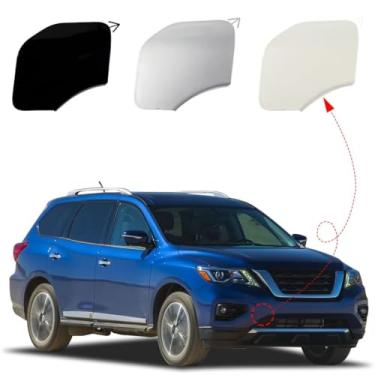 Imagem de CZShiYue Tampa do gancho de reboque do para-choque dianteiro do carro olho de reboque adequado para Nissan Pathfinder 2017 2018 2019 2020 622A09PF0A Tampa do suporte do para-choque dianteiro tampa do