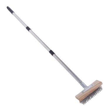 Imagem de Jiawu Escova de Esfrega de Arame Com Alça Longa, Lavador de Serviço Pesado, Concreto, Limpeza do Piso do Pátio, Escovas para Superfície áspera, Piso de Concreto, Pátio, Jardim, Garagem