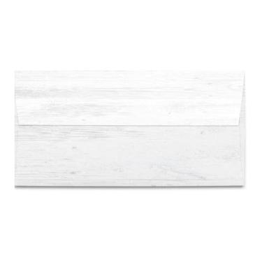 Imagem de Envelopes decorativos de madeira branca rústica para correspondência - nº 10 tamanho carta comercial - 20 envelopes