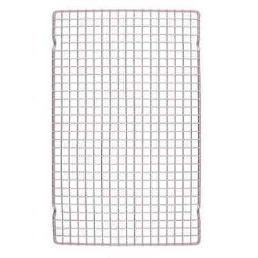 Imagem de CHEFMADE Rack de arame retangular para assar e refrigerar, 40 cm (16,3 polegadas) com design arrojado para assar no forno (ouro champanhe)