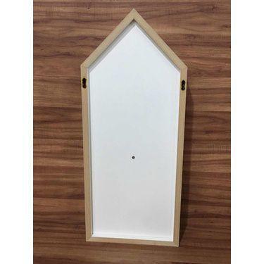 Imagem de Nicho Casinha Com Divisória E Fundo 28x60x10cm Mdf 15mm Bran - B&D Art