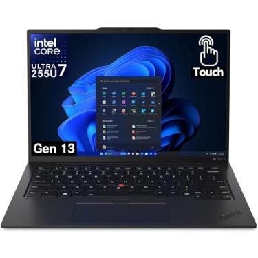 Imagem de Lenovo Laptop ThinkPad X1 com tela sensível ao toque de carbono 13 com processador Intel Ultra 7 255U, WUXGA de 14 polegadas 100% sRGB, RAM DDR5 de 32 GB, SSD NVMe de desempenho de 1 TB, câmera FHD+