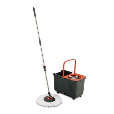 Imagem de Mop Duas Águas com Cesto Giratório em Inox e Balde de 12 Litros, Com 2 Refis e com Dispenser Químico, SuperPro Bettanin
