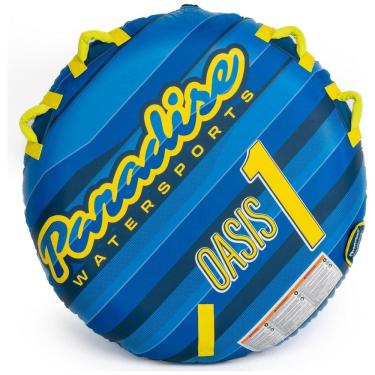 Imagem de Boia Rebocável para 1 Pessoa com 4 Alças e Costura Reforçada, Paradise Water Sports, Azul