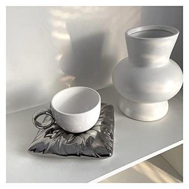 Imagem de Caneca Novidade Canecas de Café de Cerâmica 3D Almofada de Cerâmica Design Copo Bonito Criativo Leite Café para Presente Incrível Caneca de Café de 190 g (Cor: Ouro)