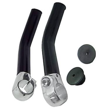 Imagem de Bar Ends MTB Yamada Curvo aluminio Preto