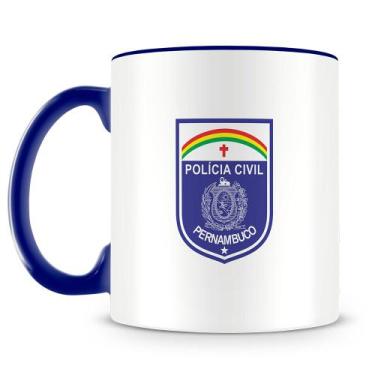 Imagem de Caneca Personalizada da Polícia Civil de Pernambuco com Nome - Porcela