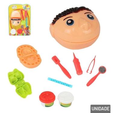 Imagem de Massinha de Modelar 09 Peças com Molde Dentista - Tudo em Caixa
