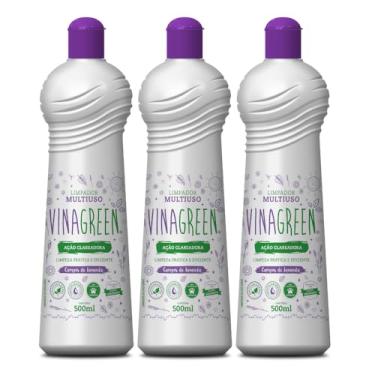 Imagem de 3 Limpador Multiuso Hipoalergênico 500ml Ação Clareadora Limpa Mofo Boloro Maus Odores Cozinha Armário Banheiro Fungos Bactérias (Lavanda)