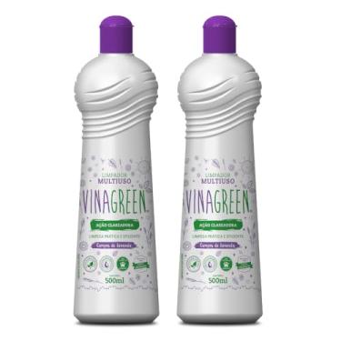 Imagem de Kit 2 Limpador Multiuso Hipoalergênico 500ml Limpa Casa Banheiro Cozinha Armário Balcão Elimina Mofo Bolor Mau Cheiro (Lavanda)