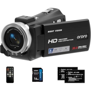 Imagem de Filmadora Full Hd 1080p Compacta 20mp Ordro Hdv-v12