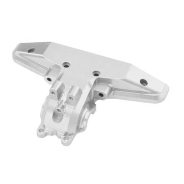 Imagem de Almencla Tampa da caixa de câmbio traseira para carro RC 1/16, peças de reposição para atualização, parte superior traseira de metal para acessórios de carro, Prateado