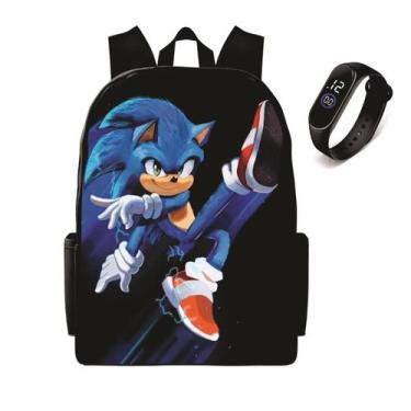 Imagem de Bolsa Escolar Mais Relogio Digital Led lançamento Volta As Aulas - Kau