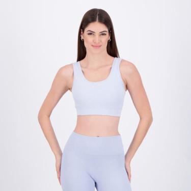 Imagem de Top Hering Sem Costura Feminino Azul Claro, G