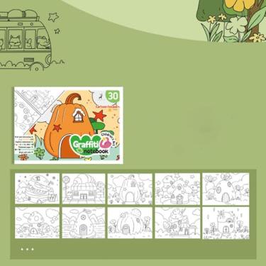 Imagem de 1 kit portátil de artesanato em aquarela – conjunto divertido de artesanato para colorir, adequado para colorir em aquarela e desenho a lápis de cor, ideal para lazer em movimento, GourmetHouse