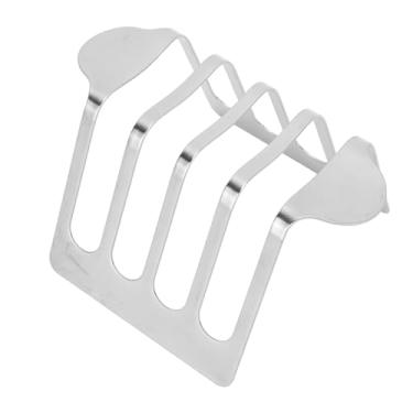 Imagem de Torradeira, suporte para torradas de aço inoxidável, suporte para torradas de pão | Suporte para piolhos de pão | Servir mesa | Rack de arame | Torradeira de cozinha para acessórios de fritadeira a ar