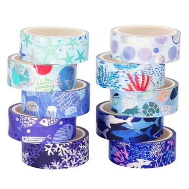 Imagem de Conjunto de adesivos Washi com estampa de ouro floral, adesivos decorativos para artes faça-você-mesmo artesanato material diário scrapbook cartão embrulho presente