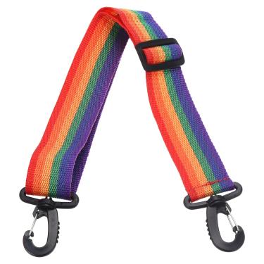 Imagem de Coleira de skate de 80 cm x 3,8 cm, alça ajustável para patins, botas de esqui, patins de gelo, multicolorida