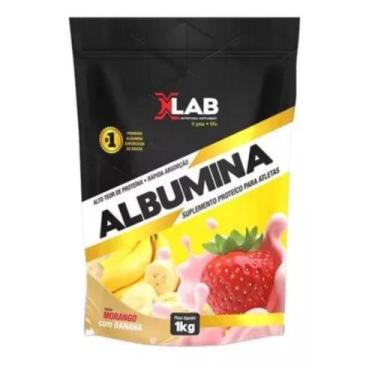 Imagem de Albumina Morango com Banana 1Kg XLAB