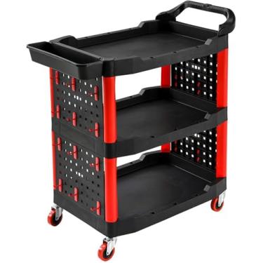 Imagem de Carrinho De Ferramentas De Detalhamento Profissional, Organizador De Carrinho De Ferramentas De Detalhe Utilitário Rollig, Carrinho De Serviço De Carrinho De Detalhe De Lavag, Red, Style 4