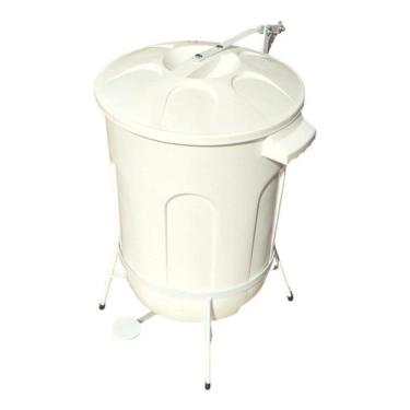 Imagem de Lixeira Pedal De 100Lts Com Armação De Ferro