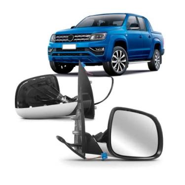 Imagem de Retrovisor Amarok 2017 A 2023 Eletrico Retratil Primer - SP ACESSÓRIOS