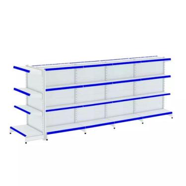 Imagem de Gondola Centro 137 Fit Ate 4 Metros 1 Ponta Branco 36b Pe Azul - AMAPÁ